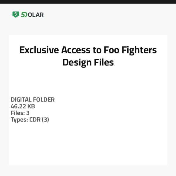 Exklusiver Zugang zu Foo Fighters Design-Dateien