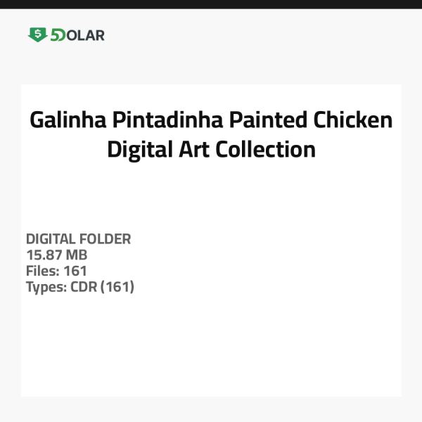 Galinha Pintadinha - Digitale Kunstsammlung der bemalten Hühner