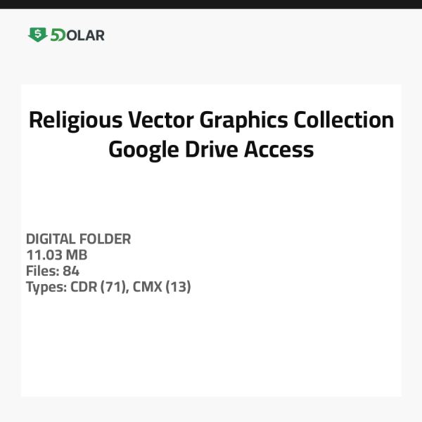 Religiöse Vektorgrafiken Sammlung - Google Drive Zugriff