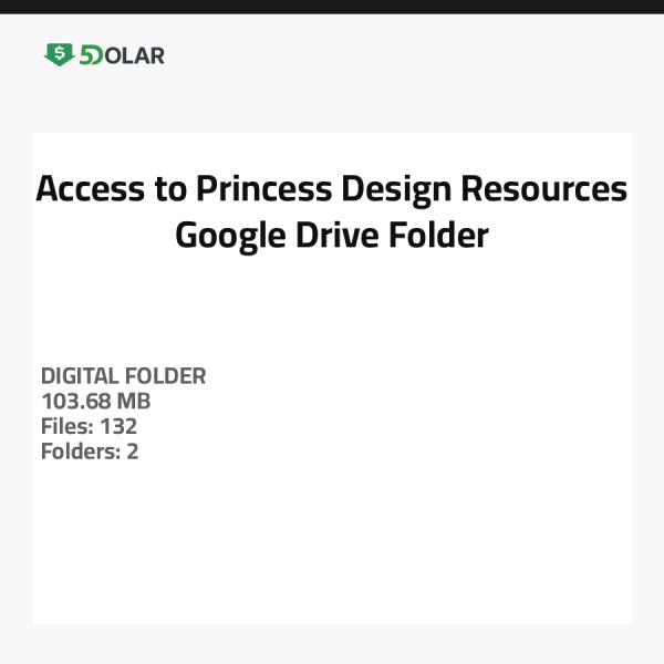 Zugang zu Princess Design Ressourcen - Google Drive Ordner