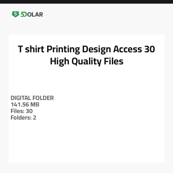 T-Shirt-Druckdesign-Zugang - 30 hochwertige Dateien