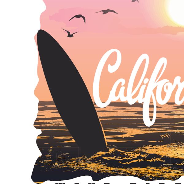 Sommer Surf T-Shirt Druckdesign Zugang