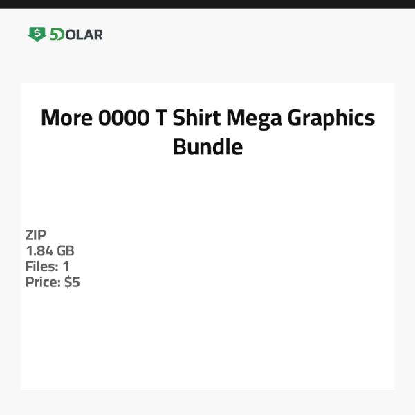 Mehr 0000 T-Shirt Mega Grafik Bundle