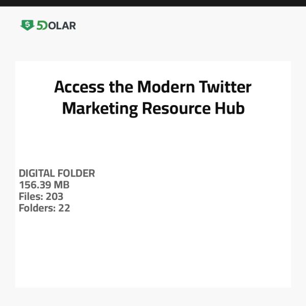 Zugriff auf das moderne Twitter-Marketing-Ressourcenzentrum