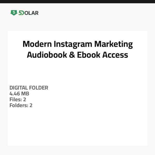 Modernes Instagram-Marketing Audiobook & Ebook Zugang