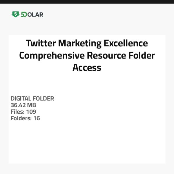 Twitter Marketing Excellence - Umfassender Zugriff auf den Ressourcenordner