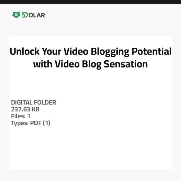 Entfalten Sie Ihr Video-Blogging-Potenzial mit Video-Blog-Sensation