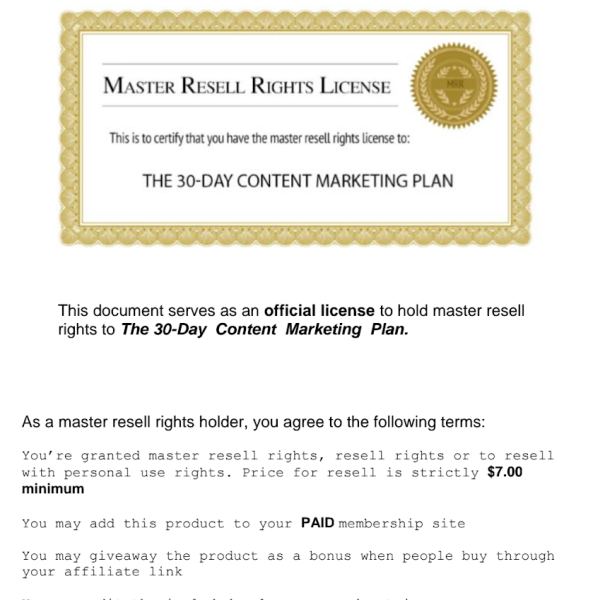 Zugang zum 30-Tage Content-Marketing-Plan