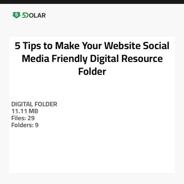 5 Tipps, um Ihre Website sozial Medienfreundlich zu machen - Digitaler Ressourcenordner