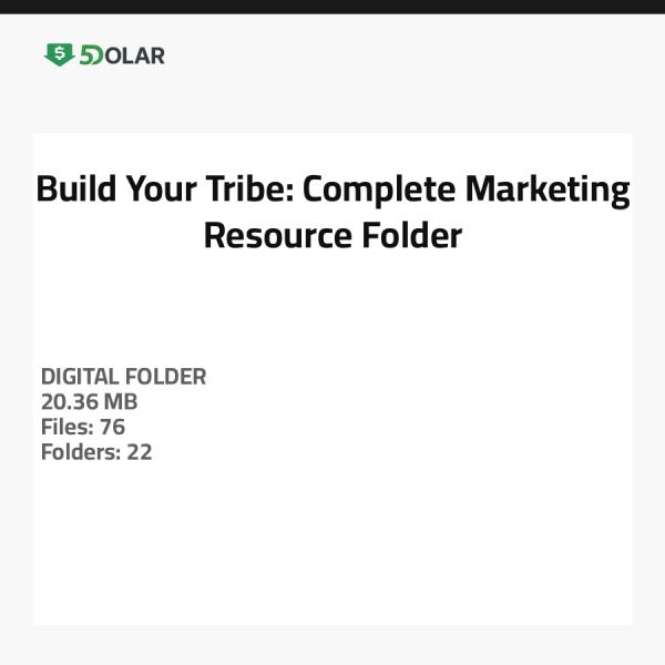 Baue Deine Gemeinschaft: Vollständiger Marketing-Ressourcenordner