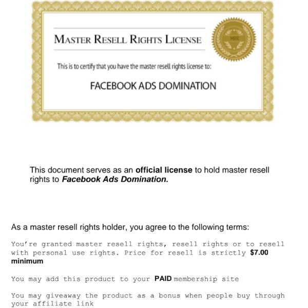 Facebook Ads Dominanz - Vollständiger Zugriff auf den Ressourcenordner