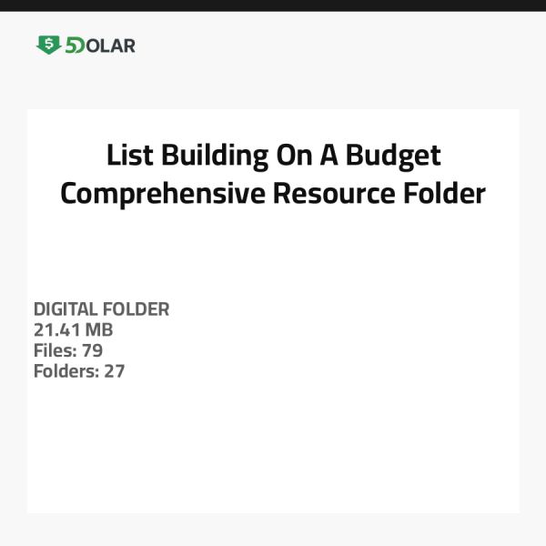 Liste Aufbauen Mit Einem Budget - Umfassender Ressourcenordner
