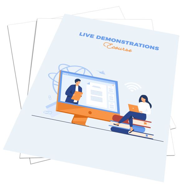 Zugang zu Live-Demonstrationen Ecourse Google Drive Ordner
