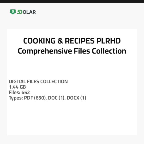 KOCHEN & REZEPTE - PLRHD - Umfassende Dateisammlung