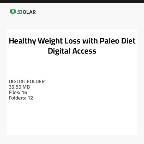 Healthy Weight Loss with Paleo Diet - Digital Access