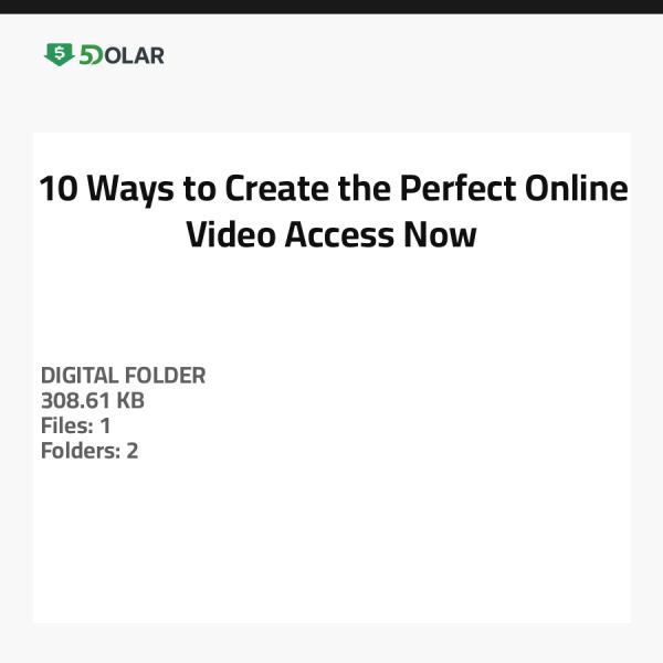10 Möglichkeiten, das perfekte Online-Video zu erstellen - Jetzt zugreifen