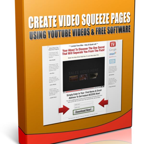 Zugang zur Erstellung von Video-Squeeze-Seiten mit YouTube-Videos und kostenloser Software