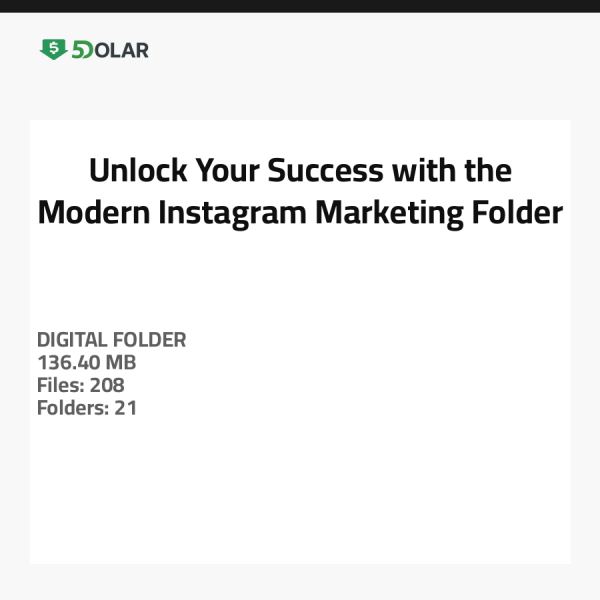 Entfesseln Sie Ihren Erfolg mit dem modernen Instagram-Marketing-Ordner