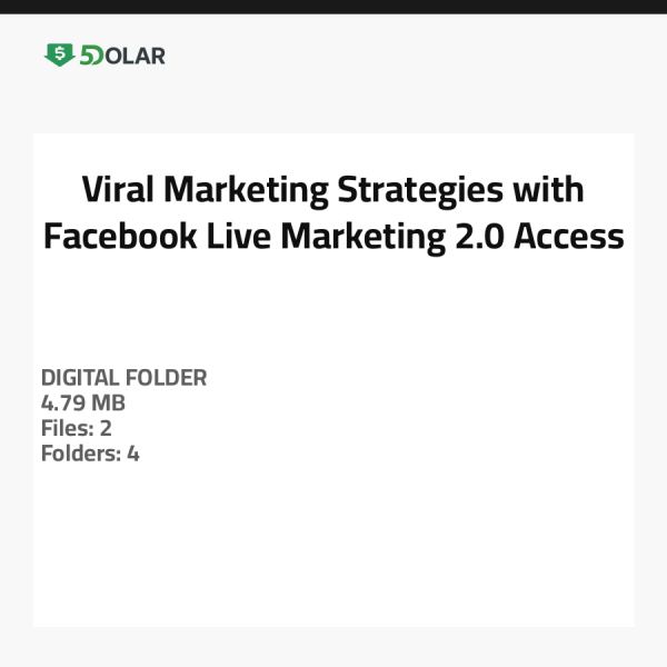 Viral-Marketing-Strategien mit Facebook Live Marketing 2.0 Zugang
