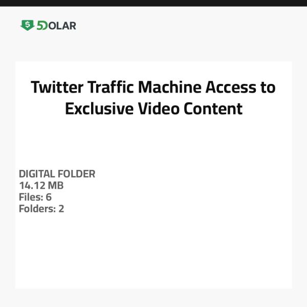 Twitter Traffic Machine - Zugang zu exklusiven Video-Inhalten