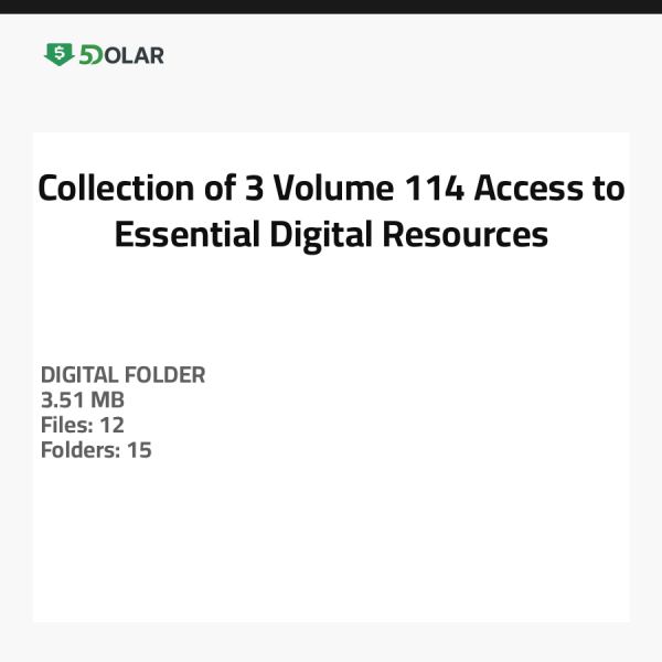 Sammlung von 3 Volumen 114 - Zugang zu wichtigen digitalen Ressourcen