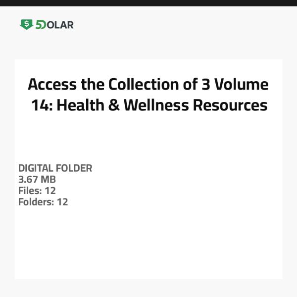 Zugriff auf die Sammlung von 3 Volumen 14: Gesundheits- und Wellness-Ressourcen