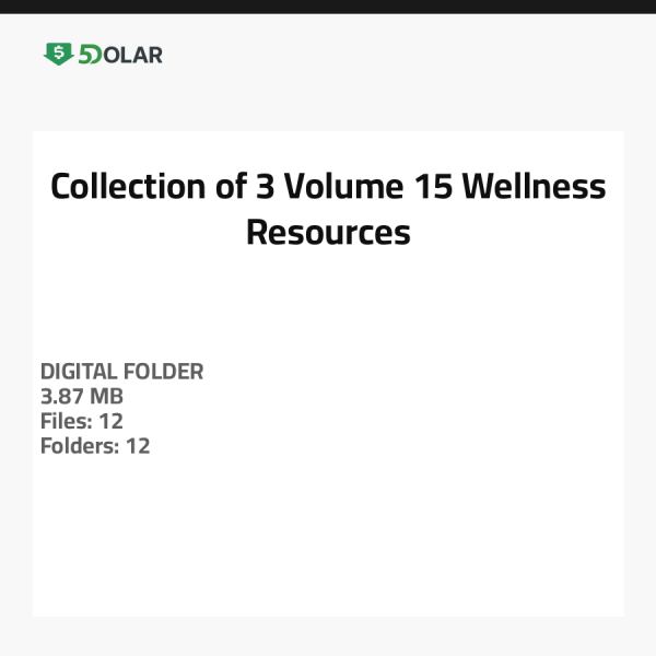 Sammlung von 3 Volumen 15 - Wellness-Ressourcen