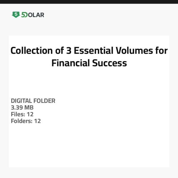 Sammlung von 3 wesentlichen Bänden für finanziellen Erfolg