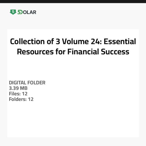 Sammlung von 3 Volumen 24: Wesentliche Ressourcen für finanziellen Erfolg
