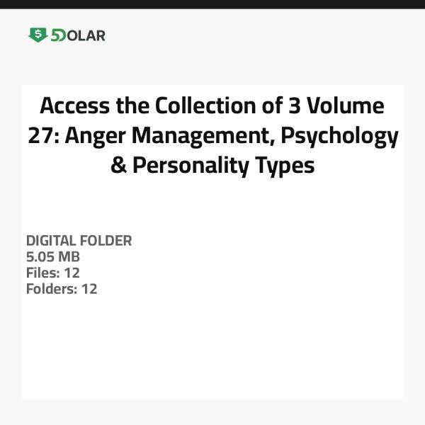 Zugriff auf die Sammlung von 3 Band 27: Wutbewältigung, Psychologie & Persönlichkeitstypen