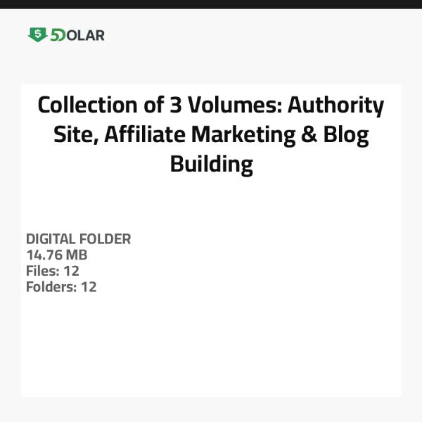 Sammlung von 3 Bänden: Autoritätsseite, Affiliate-Marketing & Blog-Aufbau