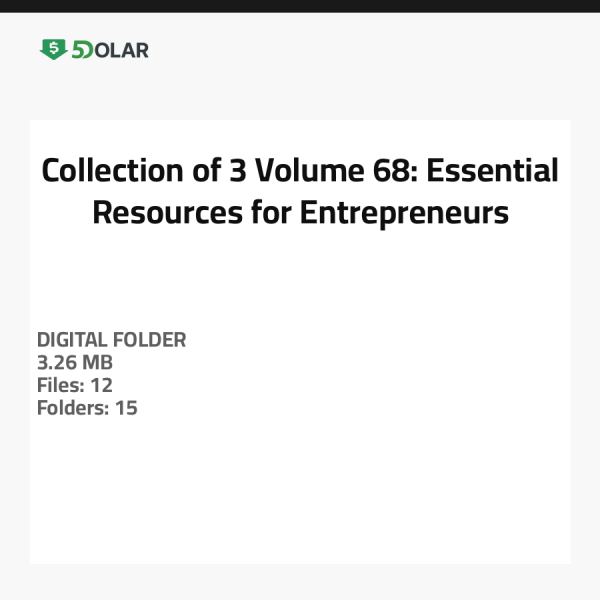 Kollektion von 3 Band 68: Wesentliche Ressourcen für Unternehmer