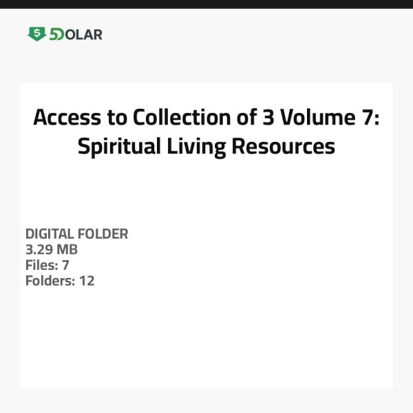Zugang zur Sammlung von 3 Volumen 7: Ressourcen für spirituelles Leben