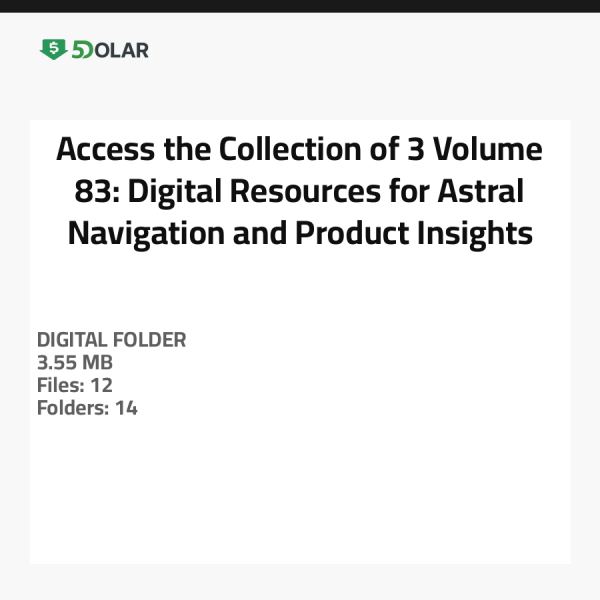 Zugriff auf die Sammlung von 3 Volumen 83: Digitale Ressourcen für astrale Navigation und Produktinsights