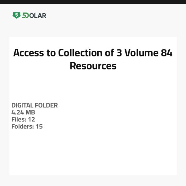 Zugang zur Sammlung von 3 Volumen 84 Ressourcen