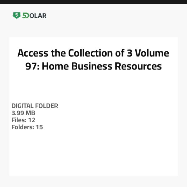 Zugriff auf die Sammlung von 3 Volumen 97: Ressourcen für das Home Business