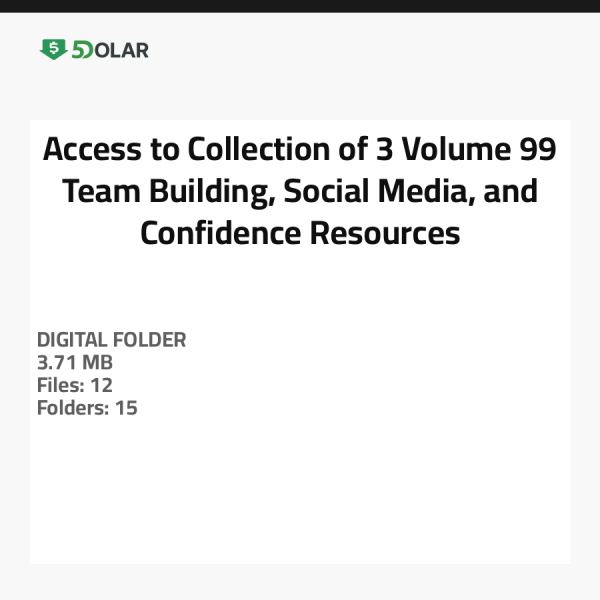 Zugang zur Sammlung von 3 Volumen 99 - Team Building, Social Media und Selbstvertrauensressourcen