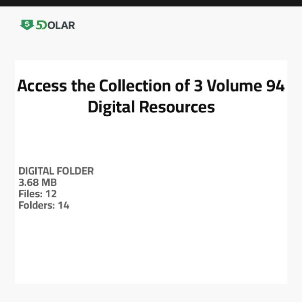 Greifen Sie auf die Sammlung von 3 Volumen 94 digitalen Ressourcen zu