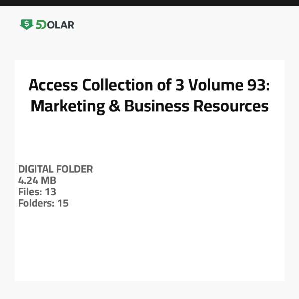Zugriff auf die Sammlung von 3 Volumen 93: Marketing- und Geschäftsressourcen