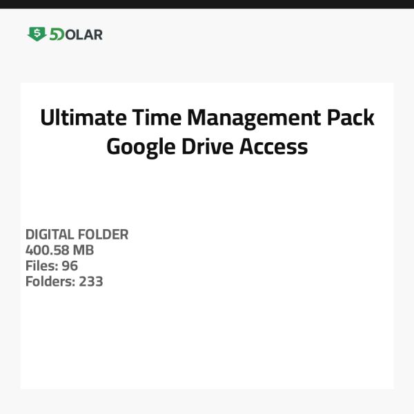 حزمة إدارة الوقت النهائية - الوصول إلى Google Drive