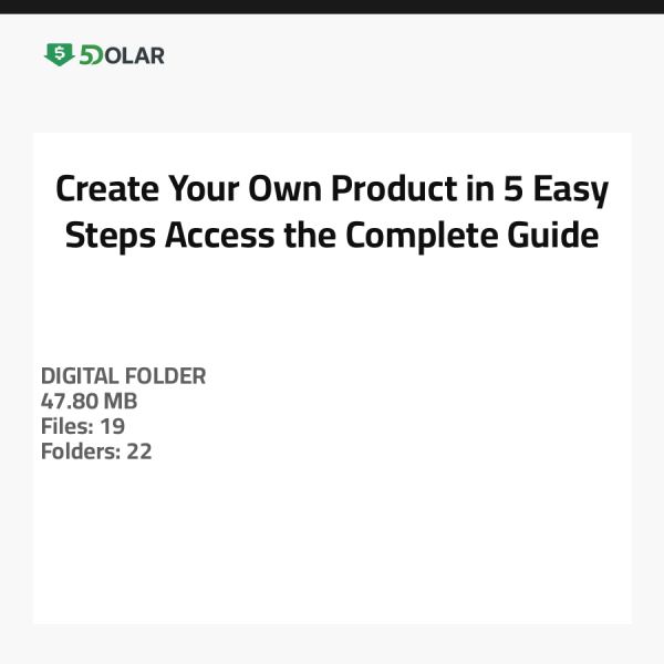 Erstellen Sie Ihr eigenes Produkt in 5 einfachen Schritten - Greifen Sie auf den vollständigen Leitfaden zu