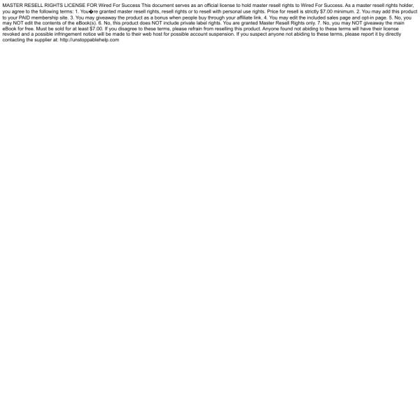 Wired-For-Success: Umfassende Ressource für digitales Marketing