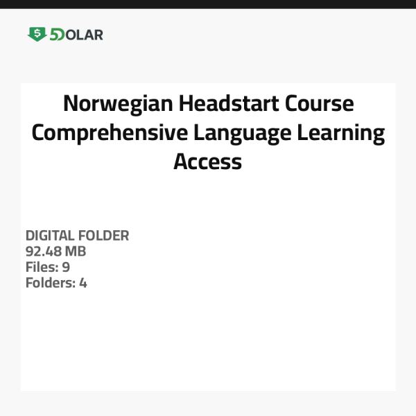 Norwegischer Headstart-Kurs - Umfassender Zugang zum Sprachenlernen