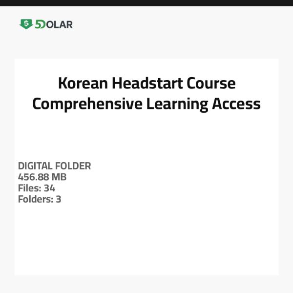Korean Headstart Course - Umfassender Lernzugang
