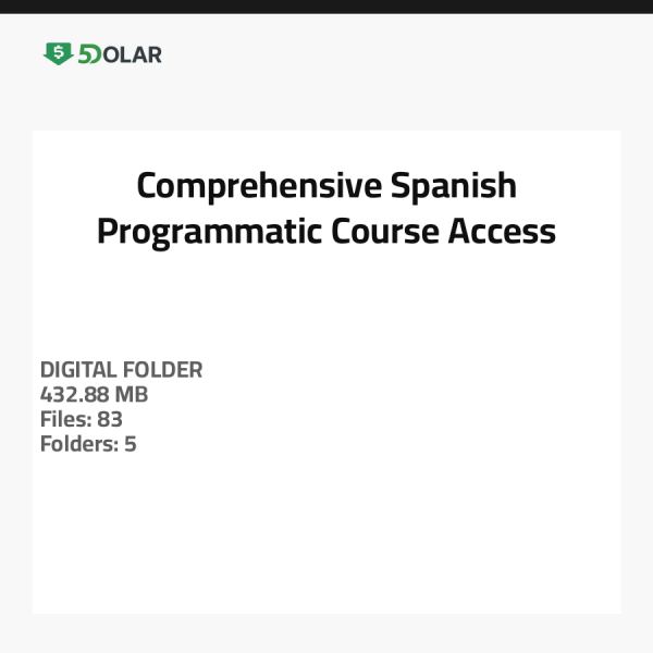 دورة شاملة للوصول إلى البرنامج الإسباني