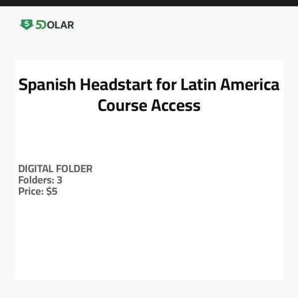 الوصول إلى دورة الإسبانية للمبتدئين لأمريكا اللاتينية