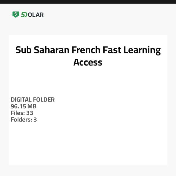 Schneller Zugang zum Sub-Sahara-Französisch Lernen