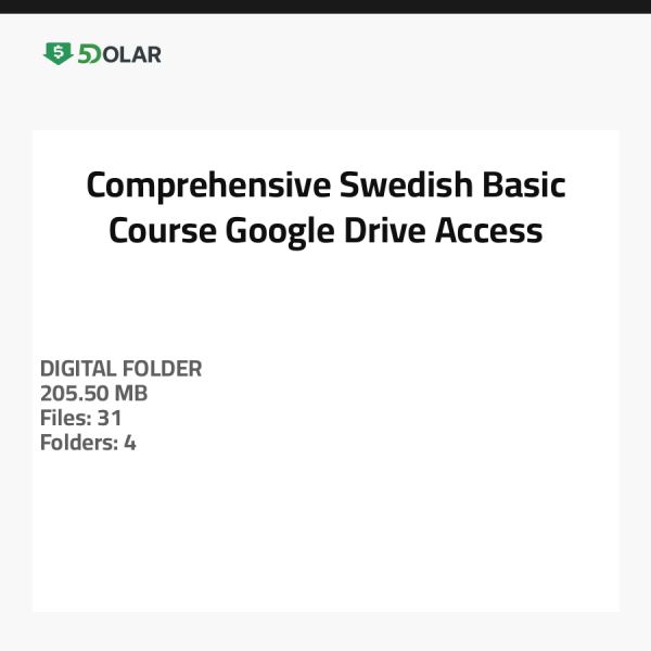 Umfassender Schwedisch Grundkurs - Google Drive Zugriff