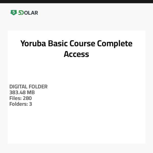 Yoruba Grundkurs - Vollzugang