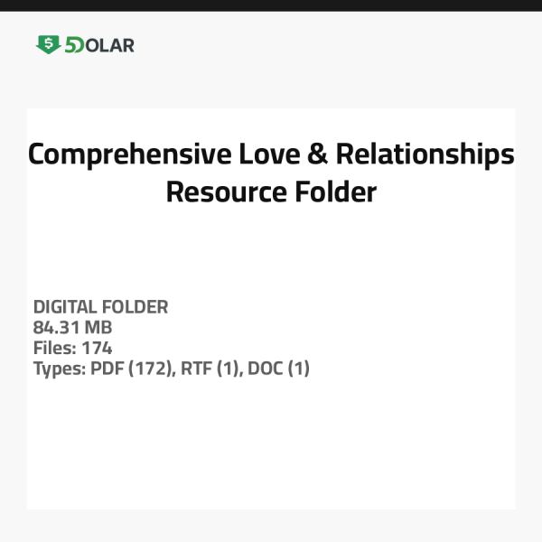 Umfassender Ressourcenordner für Liebe & Beziehungen
